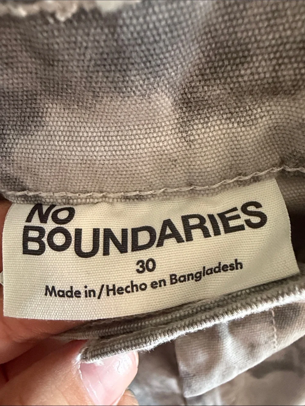 No Boundaries Gray Tie-Dye Cargo Shorts